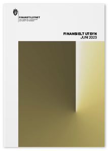 Bilde av forsiden til rapporten Finansielt utsyn - juni 2023