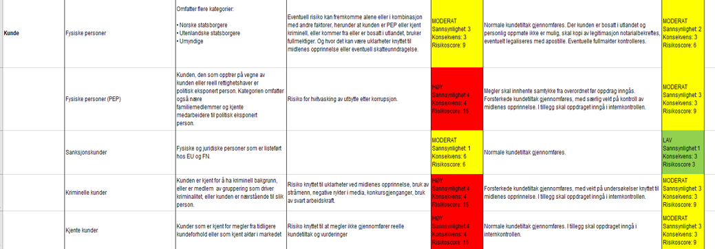 Figur 1: Skjematisk fremstilling av risikovurdering