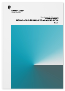 Finanstilsynet Illustrasjonsbilde av forsiden på rapporten: Risiko-og sårbarhetsanalyse 2023.