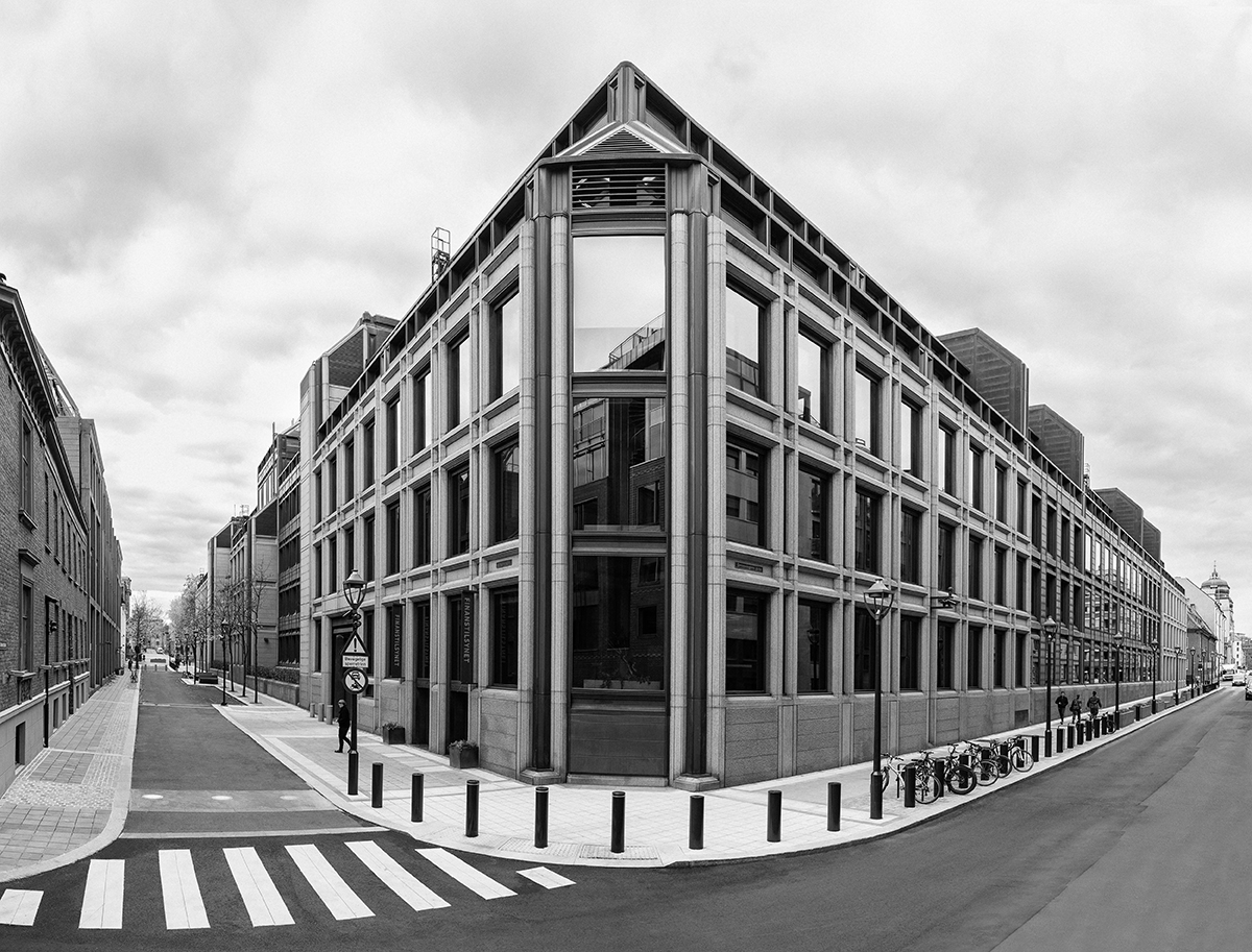 Finanstilsynet Utvendig fasade av kontorbygget til Finanstilsynet.